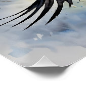 Symbiotic Sky Dancer: Graceful Swift Bird Perfect Poster (Hoek)