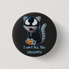 Symbioticat Alien Cat Halloween Costume Ronde Button 3,2 Cm
