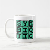 Symbiotische, code-afhankelijke relatie koffiemok (Links)