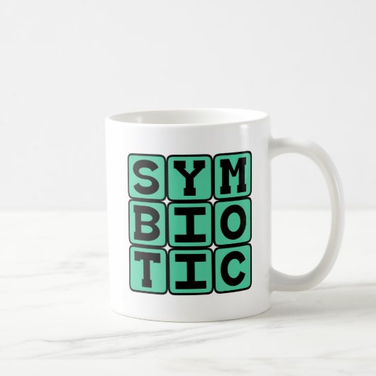 Symbiotische, code-afhankelijke relatie koffiemok (Rechts)