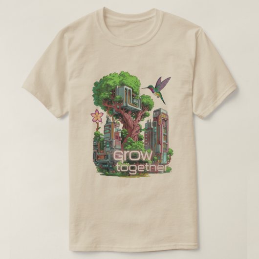 symbiotische stad t-shirt (Design voorkant)