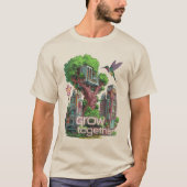 symbiotische stad t-shirt (Voorkant)