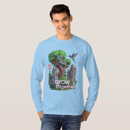 symbiotische stad t-shirt (Voorkant volledig)