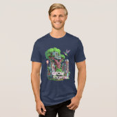 symbiotische stad Tri-Blend shirt (Voorkant volledig)