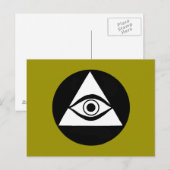 Symbol: All Seeing Eye Briefkaart (Voorkant / Achterkant)