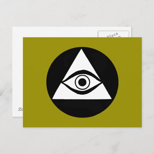 Symbol: All Seeing Eye Briefkaart (Voorkant / Achterkant)