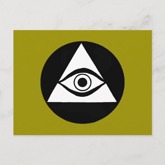 Symbol: All Seeing Eye Briefkaart (Voorkant)