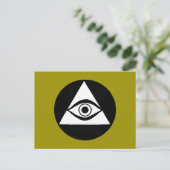 Symbol: All Seeing Eye Briefkaart (Staand voorkant)