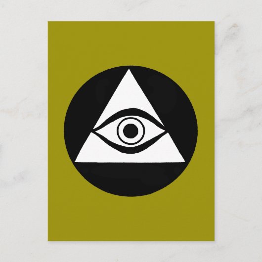 Symbol: All Seeing Eye Briefkaart (Voorkant)