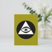 Symbol: All Seeing Eye Briefkaart (Staand voorkant)