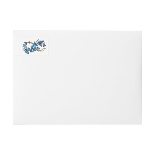 Symbol Infinity of Blue Morpho Butterflies (Voorkant)