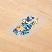 Symbol Infinity of Blue Morpho Butterflies Acryl Uitnodigingen (Laagn)