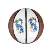 Symbol Infinity of Blue Morpho Butterflies Basketbal (Verticaal)