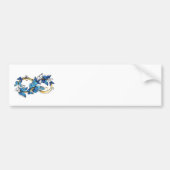 Symbol Infinity of Blue Morpho Butterflies Bumpersticker (Voorkant)