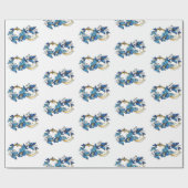 Symbol Infinity of Blue Morpho Butterflies Cadeaupapier (Vlak)