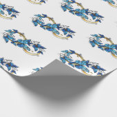 Symbol Infinity of Blue Morpho Butterflies Cadeaupapier (Hoek)