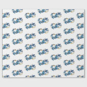Symbol Infinity of Blue Morpho Butterflies Cadeaupapier (Vlak)