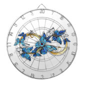 Symbol Infinity of Blue Morpho Butterflies Dartbord (Voorkant)