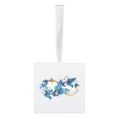 Symbol Infinity of Blue Morpho Butterflies Decoratie (Rechts)