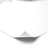 Symbol Infinity of Blue Morpho Butterflies Foto Afdruk (Hoek)