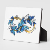 Symbol Infinity of Blue Morpho Butterflies Fotoplaat (Zijkant)