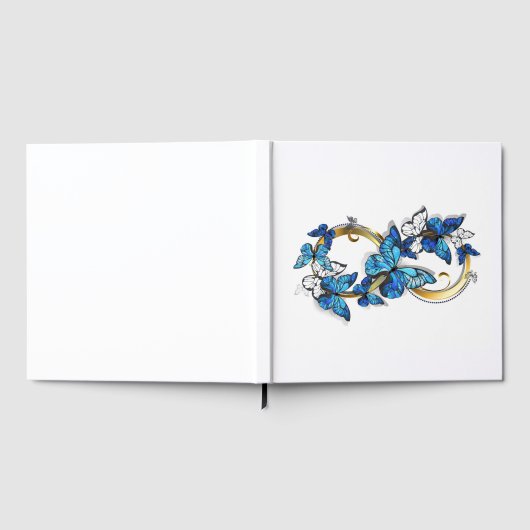 Symbol Infinity of Blue Morpho Butterflies Gastenboek (Volledig)