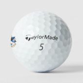 Symbol Infinity of Blue Morpho Butterflies Golfballen (Logo)