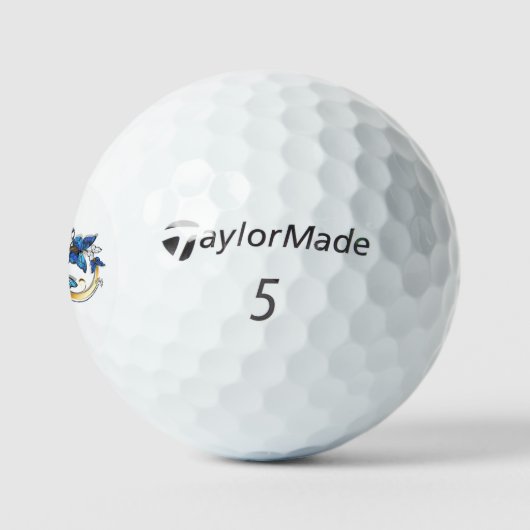 Symbol Infinity of Blue Morpho Butterflies Golfballen (Logo)