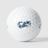 Symbol Infinity of Blue Morpho Butterflies Golfballen (Voorkant)
