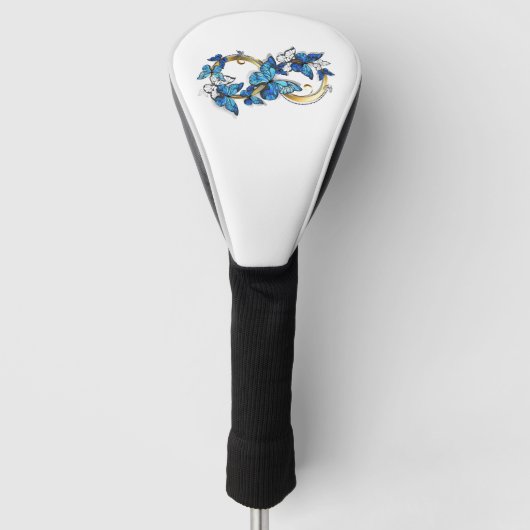 Symbol Infinity of Blue Morpho Butterflies Golfheadcover (Voorkant)