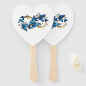 Symbol Infinity of Blue Morpho Butterflies Handwaaier (Voorkant en achterkant)
