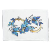 Symbol Infinity of Blue Morpho Butterflies Kussensloop (Voorkant)