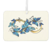 Symbol Infinity of Blue Morpho Butterflies Luchtverfrisser (Achterkant)