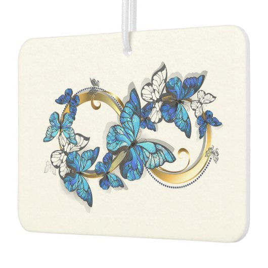 Symbol Infinity of Blue Morpho Butterflies Luchtverfrisser (Links)