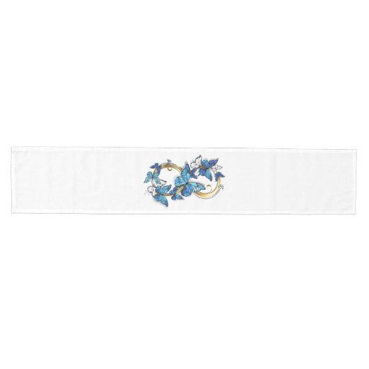 Symbol Infinity of Blue Morpho Butterflies Medium Tafelloper (Horizontaal)