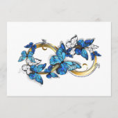 Symbol Infinity of Blue Morpho Butterflies Menu (Voorkant)