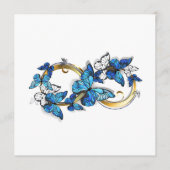 Symbol Infinity of Blue Morpho Butterflies Menu (Voorkant)