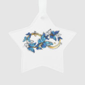 Symbol Infinity of Blue Morpho Butterflies Ornament (voorkant)