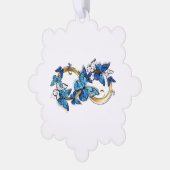 Symbol Infinity of Blue Morpho Butterflies Ornament Kaart (Links)