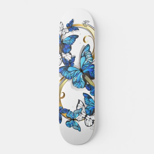 Symbol Infinity of Blue Morpho Butterflies Persoonlijk Skateboard (Voorkant)