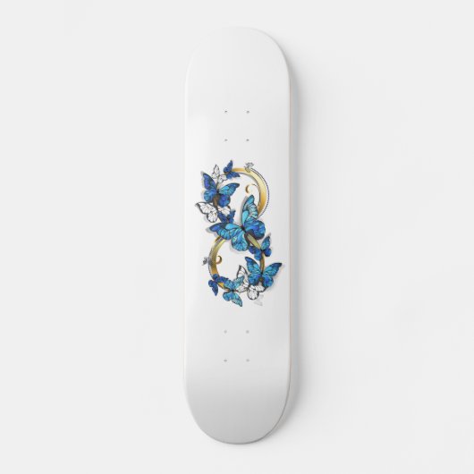 Symbol Infinity of Blue Morpho Butterflies Persoonlijk Skateboard (Voorkant)