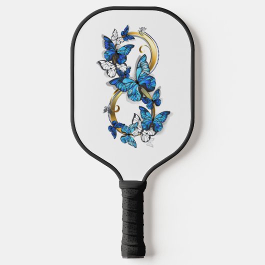 Symbol Infinity of Blue Morpho Butterflies Pickleball Paddle (Voorkant)
