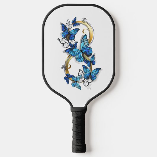 Symbol Infinity of Blue Morpho Butterflies Pickleball Paddle (Voorkant)
