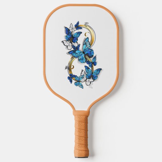 Symbol Infinity of Blue Morpho Butterflies Pickleball Paddle (Voorkant)