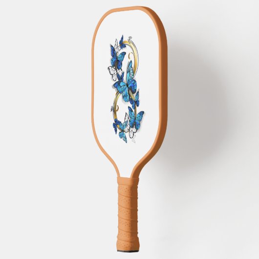 Symbol Infinity of Blue Morpho Butterflies Pickleball Paddle (Links)