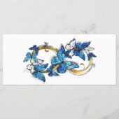 Symbol Infinity of Blue Morpho Butterflies Programmakaart (Voorkant)