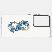 Symbol Infinity of Blue Morpho Butterflies Samsung Galaxy Hoesje (Linkerkant)