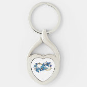 Symbol Infinity of Blue Morpho Butterflies Sleutelhanger (Voorkant)