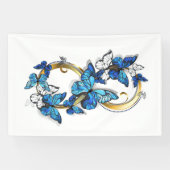 Symbol Infinity of Blue Morpho Butterflies Spandoek (Horizontaal)