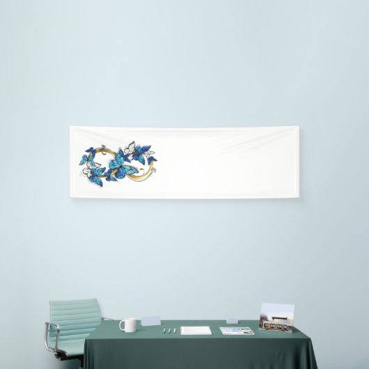 Symbol Infinity of Blue Morpho Butterflies Spandoek (Beurs)